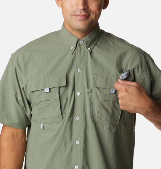 Camisa Hombre Verde Manga Corta Bahama II Columbia - Imagen 5