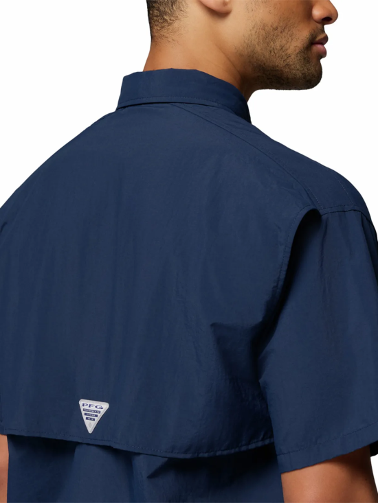 Camisa Manga Corta Hombre Bahama II Azul Columbia - Imagen 3