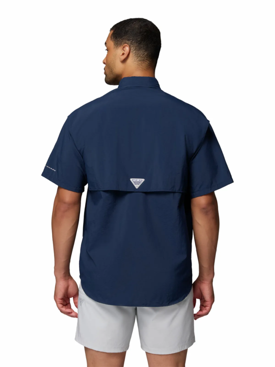 Camisa Manga Corta Hombre Bahama II Azul Columbia - Imagen 4