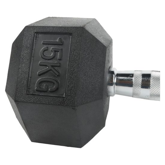 MANCUERNA HEXAGONAL 15 KG ULTIMATE FITNESS - Imagen 4