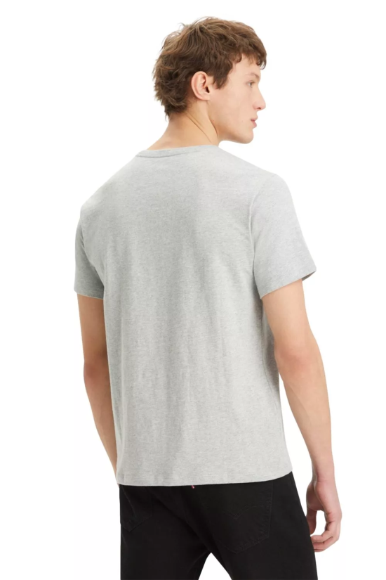 Polera Hombre SS Original Hm Tee Mid Tone Grey Heather Levis - Imagen 2