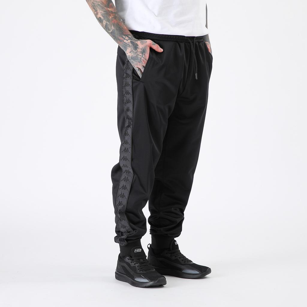 Pantalón Buzo Hombre Banda Black Black Kappa