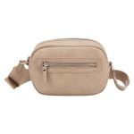 Cartera Bandolera Pequeña Graneado Arena Gacel