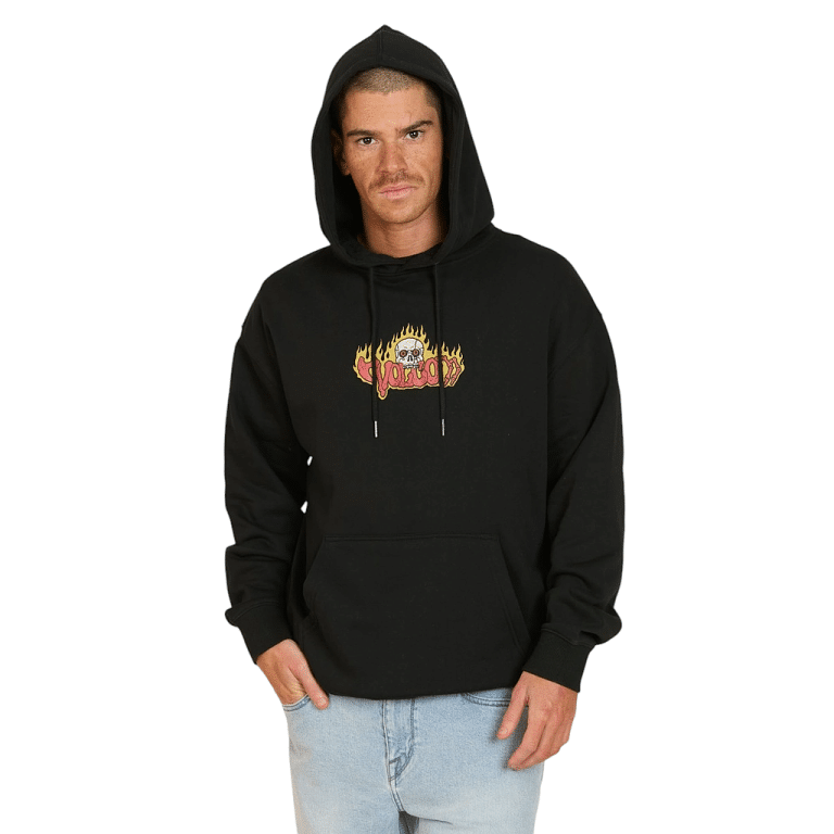 Poleron Hombre Canguro Norder Negro Volcom