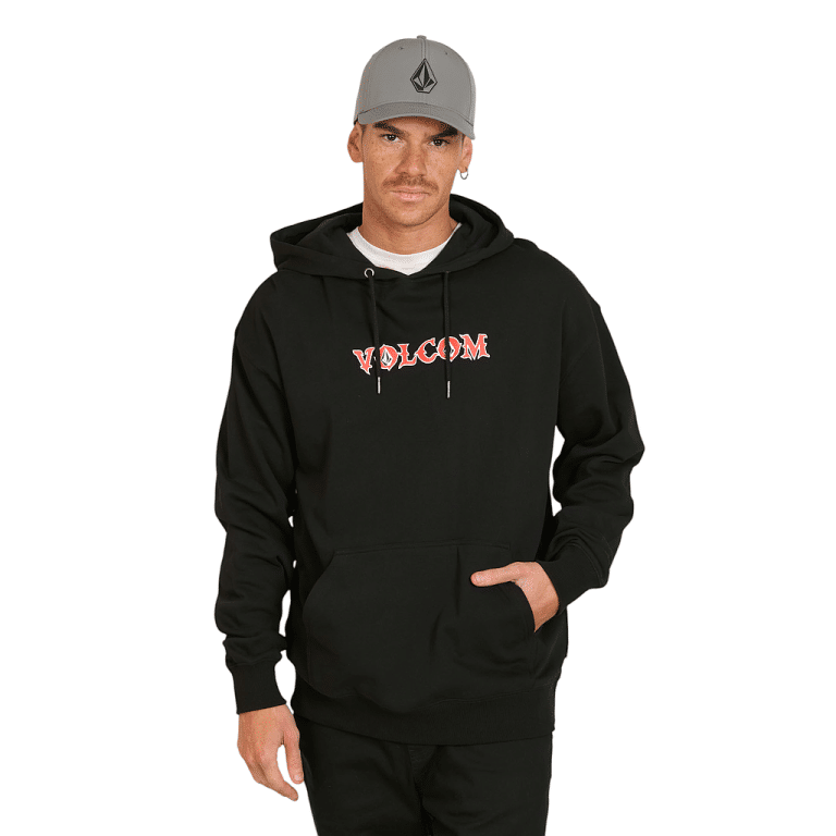 Poleron Hombre Canguro Neverends Negro Volcom