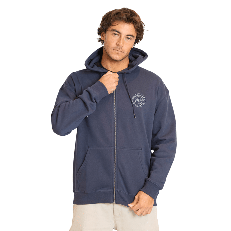 Poleron Hombre Full Zipper Start Anew Azul Maui