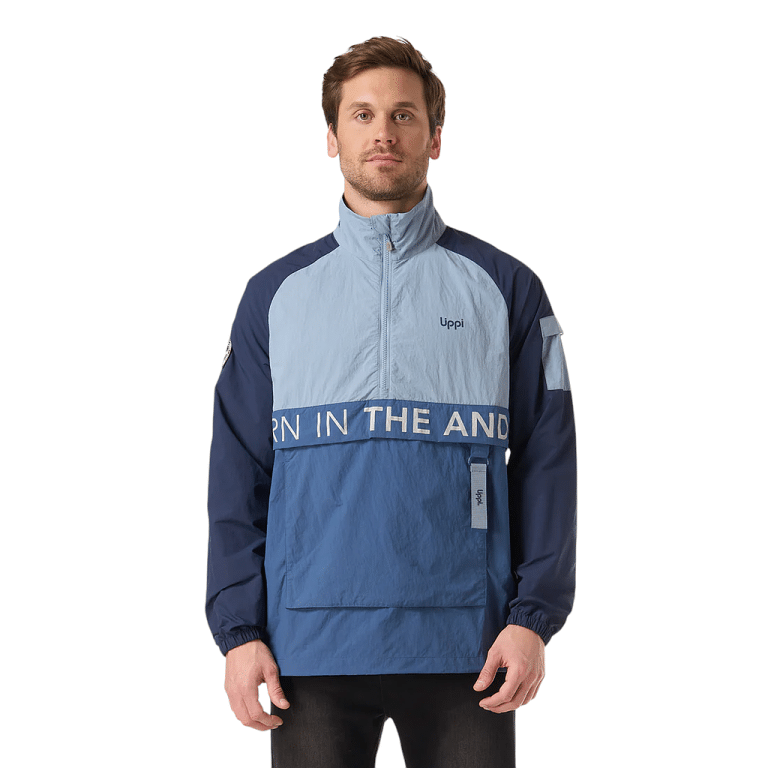 Cortaviento Hombre WindCity WindBreaker 1/4 Zip Jacket Lippi Azul