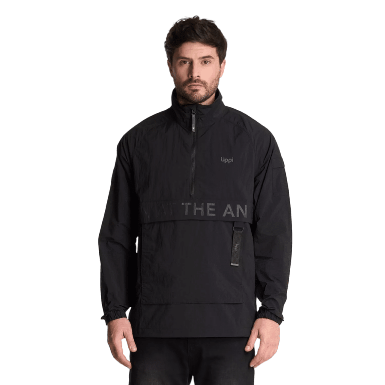 Cortaviento Hombre WindCity WindBreaker 14 Zip negro Lippi