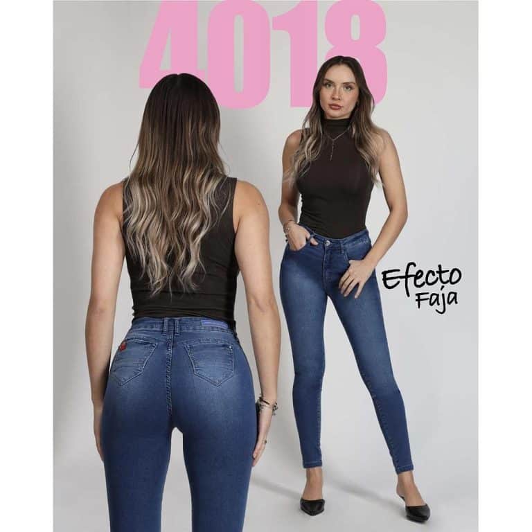 Jeans Mujer Cintura Pitillo 4018 Mohicano