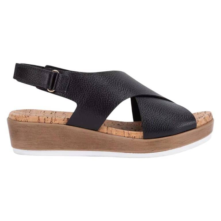 Sandalia Mujer Floater Negro Meryl Gacel