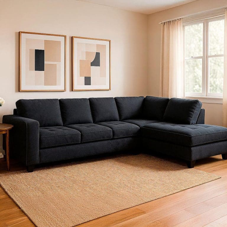 Sofa Seccional Tela Derecho Gris Temesis Cic