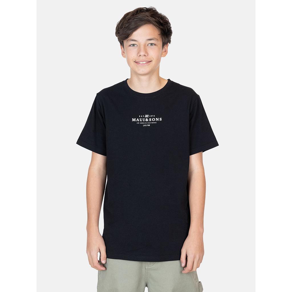 POLERA INFANTIL 5P334-MV LISO BLACK MAUI