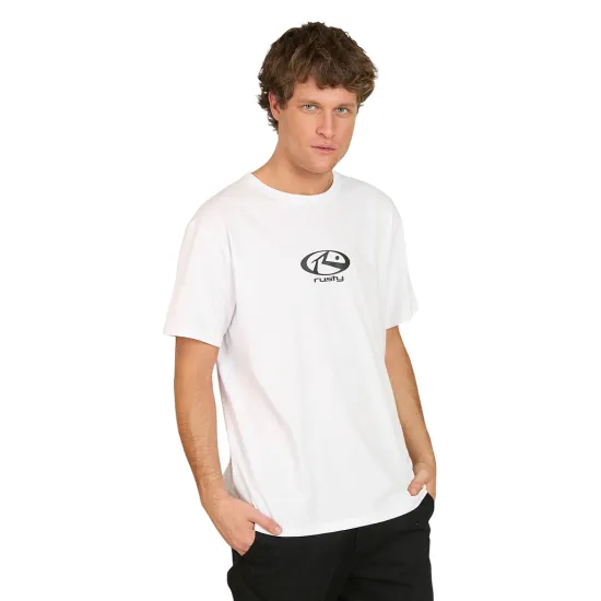 POLERA HOMBRE 7P208-MV LISO WHITE RUSTY