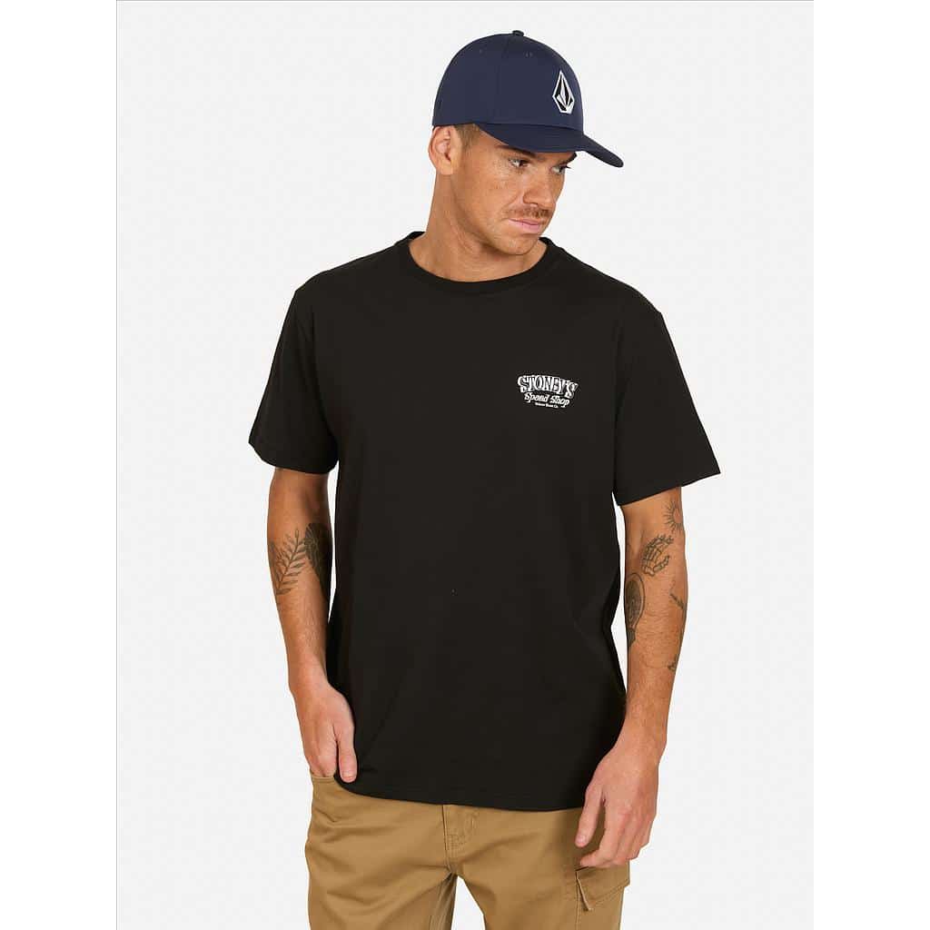 POLERA HOMBRE 7P130-MV LISO BLACK VOLCOM