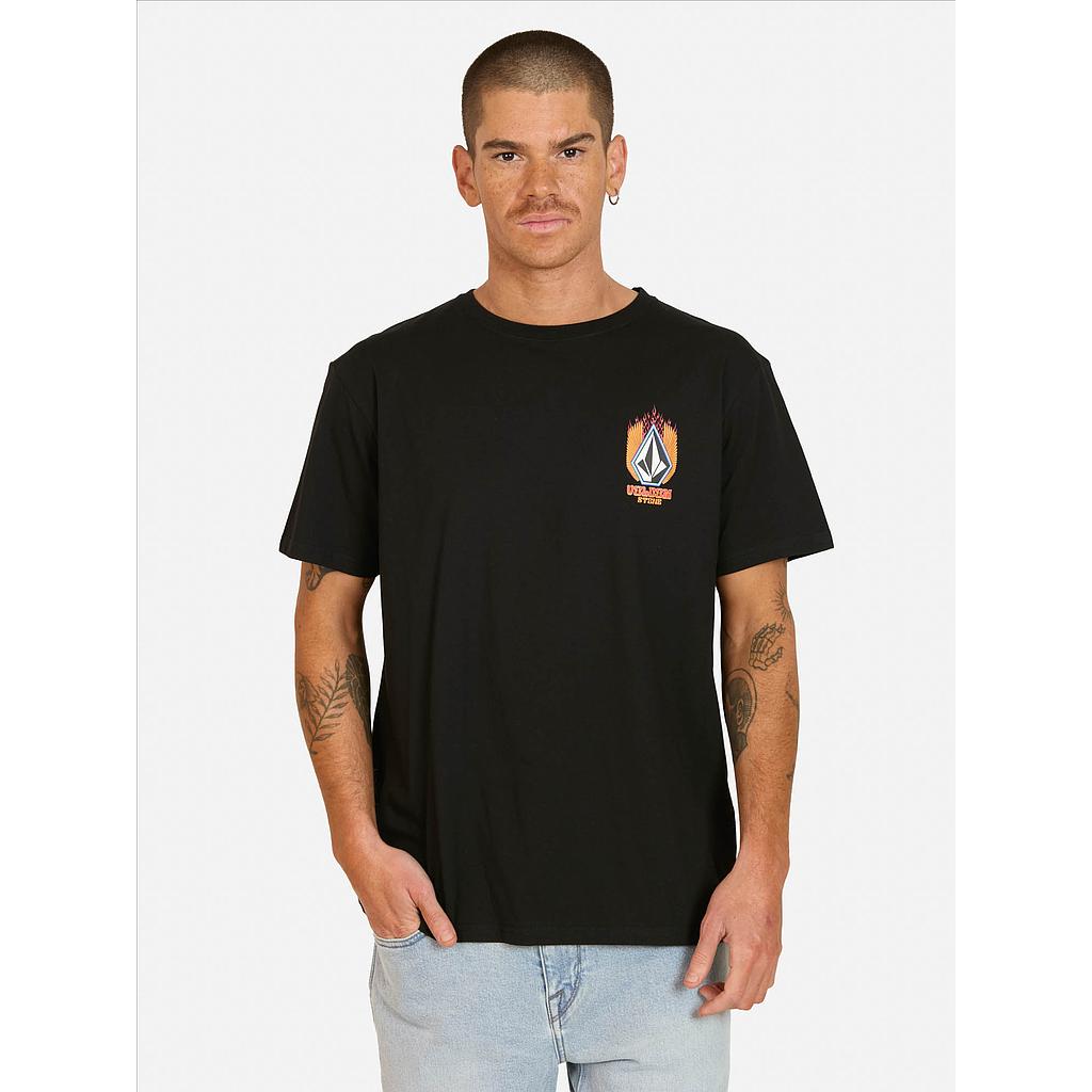 POLERA HOMBRE 7P136-MV LISO BLACK VOLCOM
