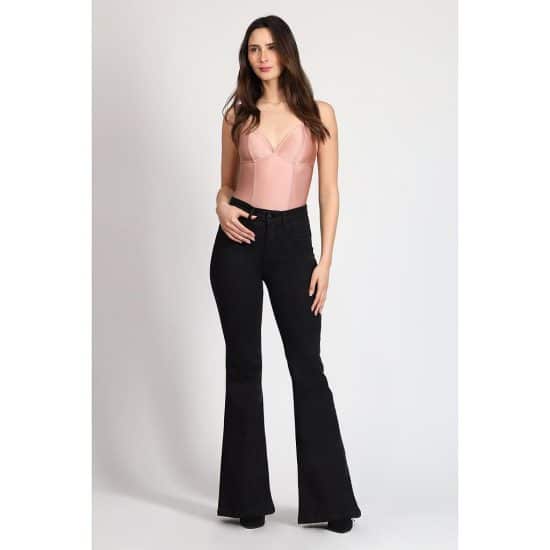 JEANS CINTURA FLARE 4057 MOHICANO