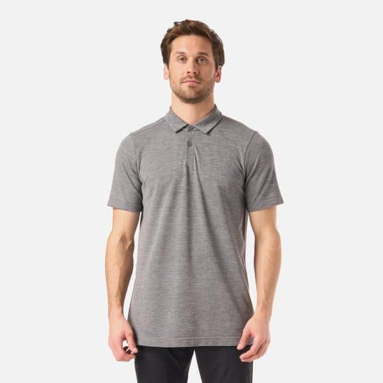 Polera Hombre B-Classic Seamless Polo Gris Melange Lippi