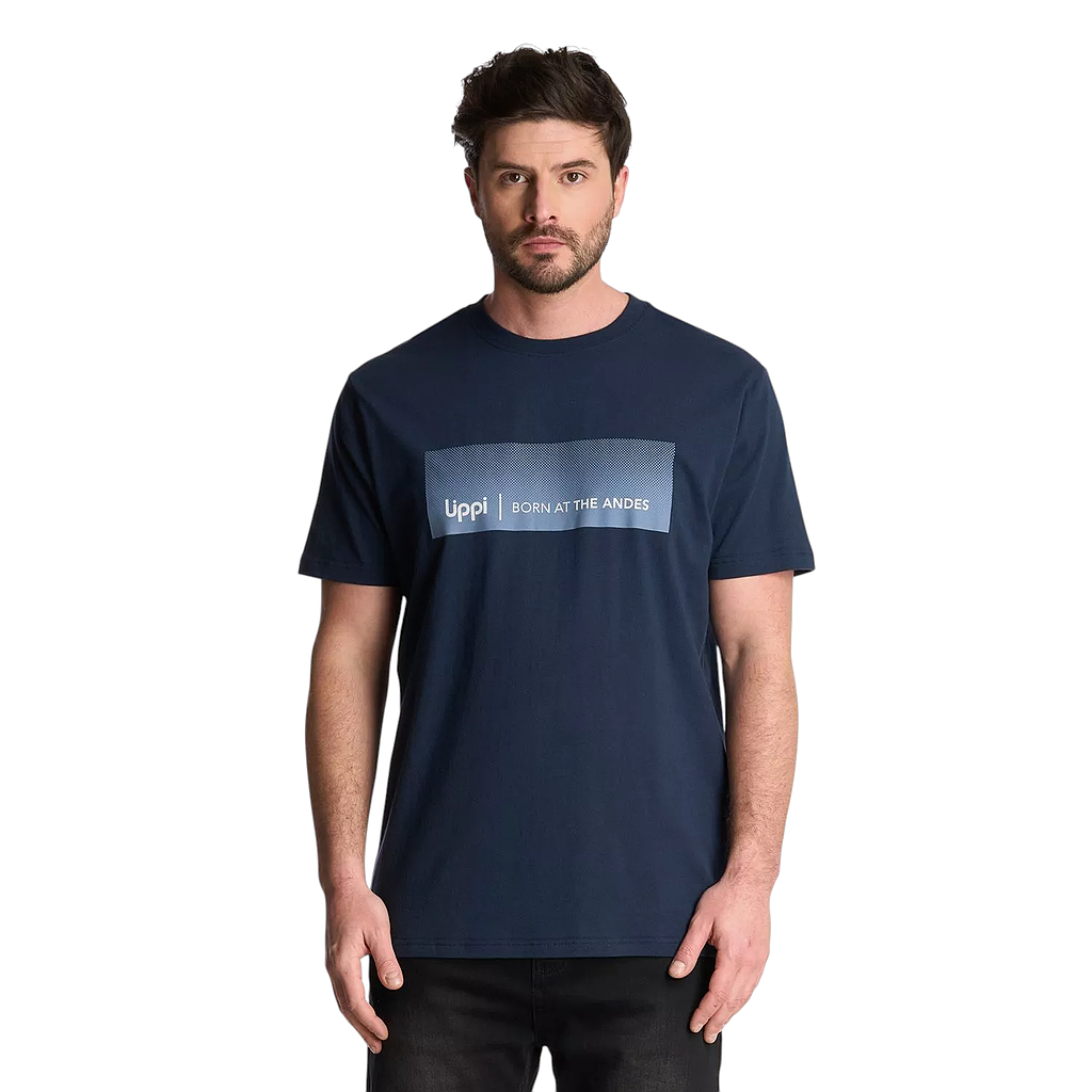 Polera Hombre Logo Lippi Front Print Azul Oscuro Lippi