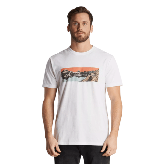 Polera Hombre Logo Lippi Front Print Blanco Lippi