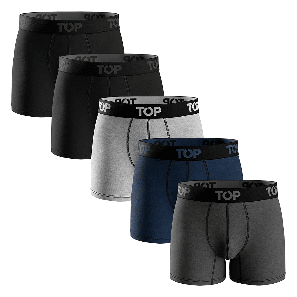 Pack 5 Boxer Hombre Medio Algodon  208P5C8 Top