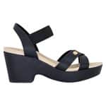 Sandalia Modare Plataforma Negra Ultraconfort