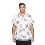 Camisa Reef Men Beige Diseños Negro