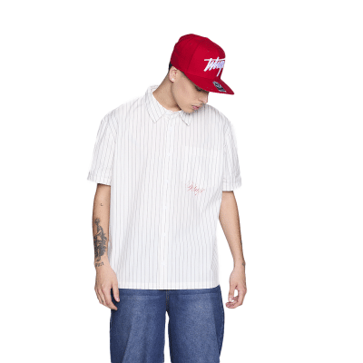 Camisa Hombre Men White Red WhatUp