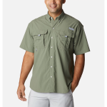Camisa Hombre Verde Manga Corta Bahama II Columbia