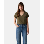 Polera Mujer Perfect Vneck Olive Night Cotton Levis