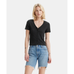 Polera Mujer Muse SS Tee Caviar Cotton Levis