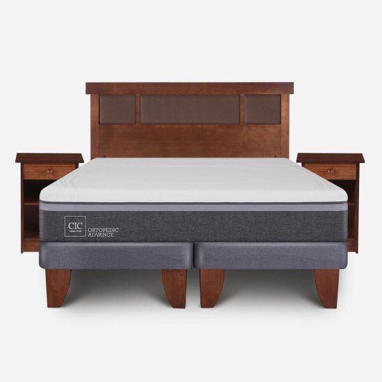 Cama Ortopedic Advance 2 Plazas Respaldo New Dublin Caramel Cic
