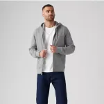 Polerón Hombre Gris con Cierre Levi’s Zip-Up Hoodie