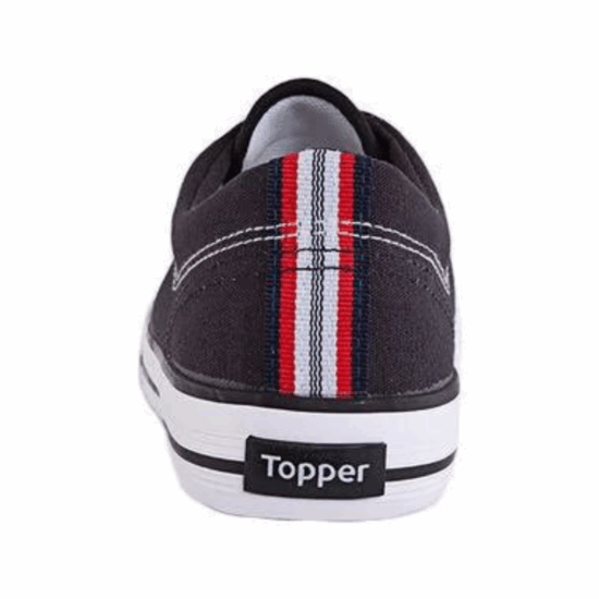 Zapatilla Unisex Topper Derby Lona Negra - Imagen 5
