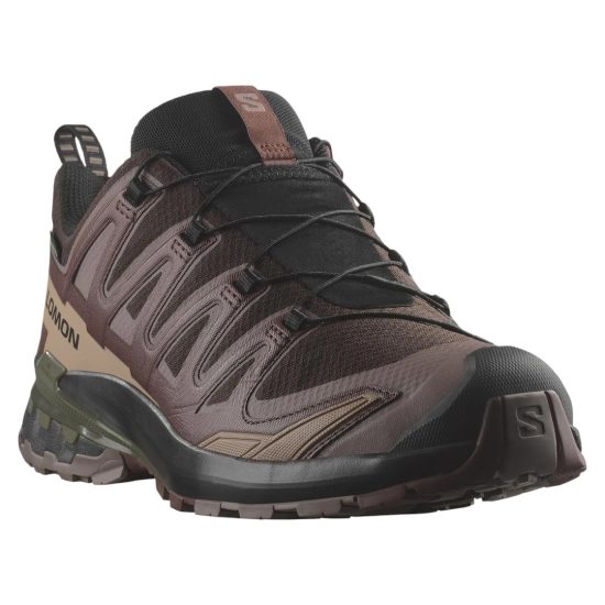 ZAPATILLA XA PRO 3D V9 GORE TEX BLACK COFFEE RUM RAISIN OLIVE NIGHT SALOMON - Imagen 5