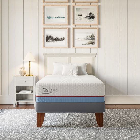 Cama Europea 1,5 Plazas Excellence Plus + Respaldo Villarrica Negro - Imagen 3