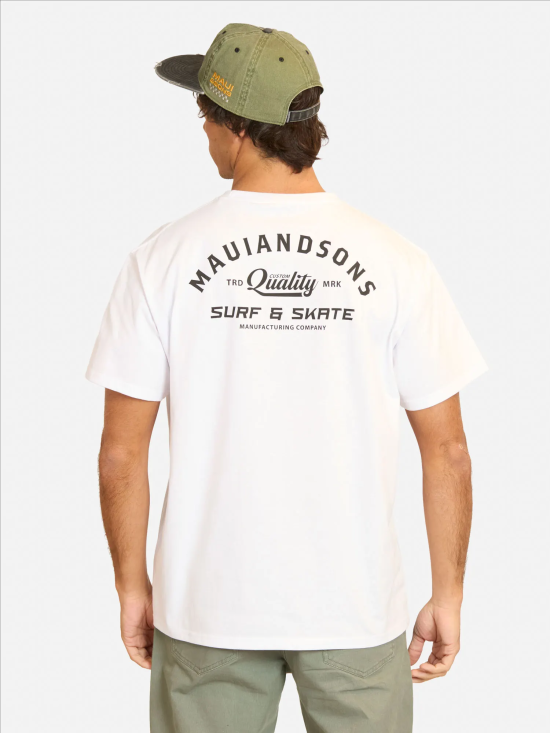 Polera Hombre Manga Corta Liso White 5P638-MV Maui - Imagen 2