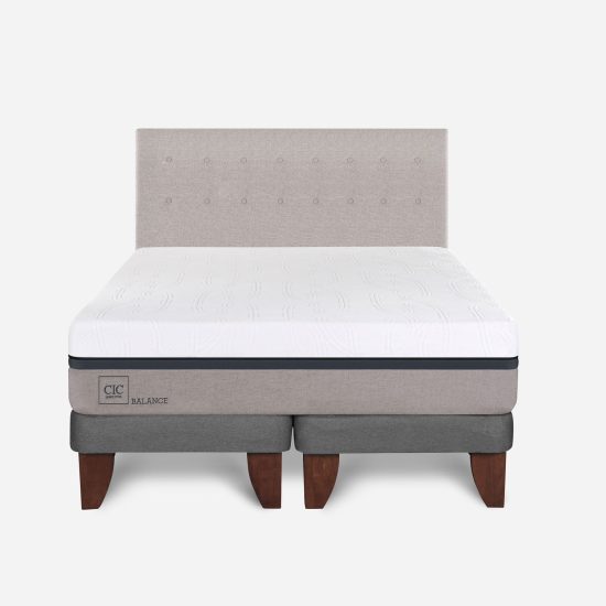 Cama Europea King Balance + Respaldo Tigris Cic - Imagen 2