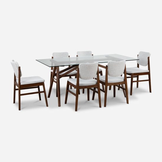 Juego Comedor Vidrio New York 6 Sillas Cic - Imagen 3