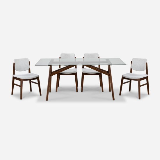 Juego Comedor Vidrio New York 6 Sillas Cic - Imagen 5