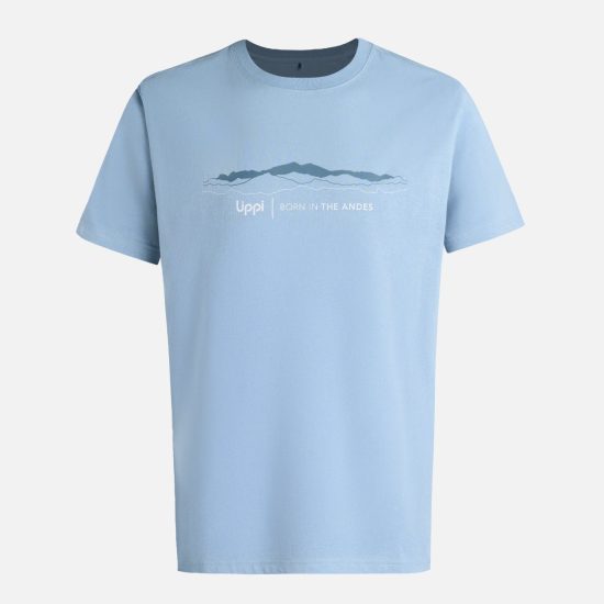 Polera Hombre Logo Lippi Front Print Azul Piedra Lippi - Imagen 4