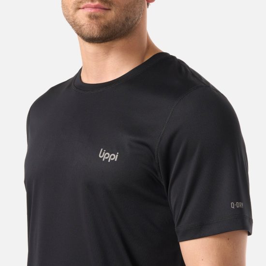 Polera Hombre Core Q-Dry Negro T-Shirt Lippi - Imagen 5