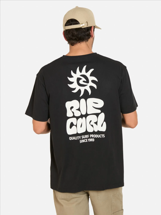 Polera Hombre Pacific Rinse Negro RipCurl - Imagen 2