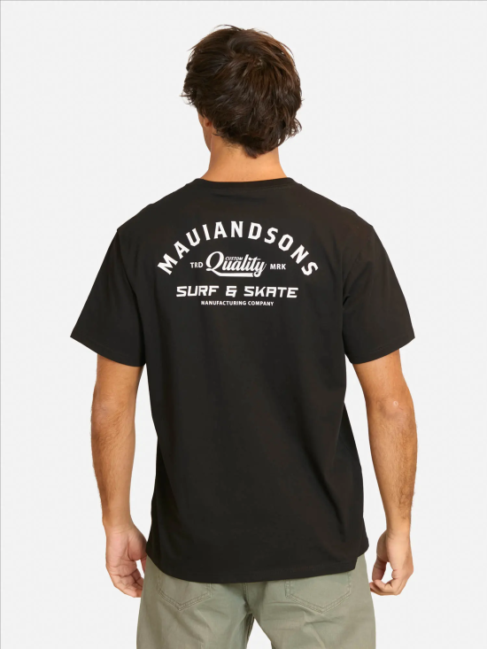 Polera Hombre Oversize Coastal Negro Maui - Imagen 2