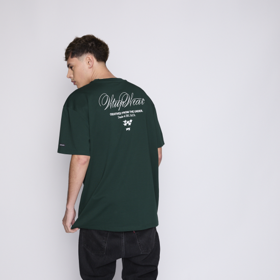 Polera Whatup Hombre Creatives From the Under Green - Imagen 3