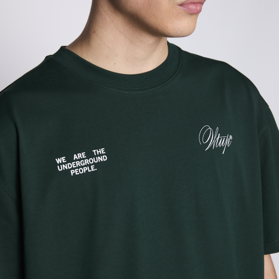 Polera Whatup Hombre Creatives From the Under Green - Imagen 4