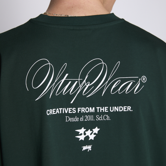 Polera Whatup Hombre Creatives From the Under Green - Imagen 11