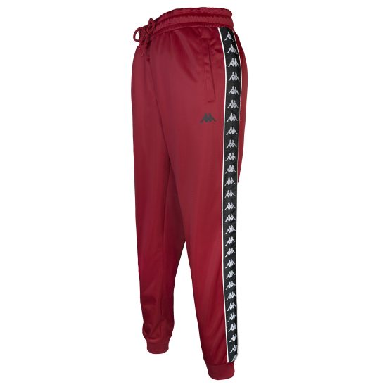 Pantalón Buzo Kappa Men Banda Burgundy Black - Imagen 2