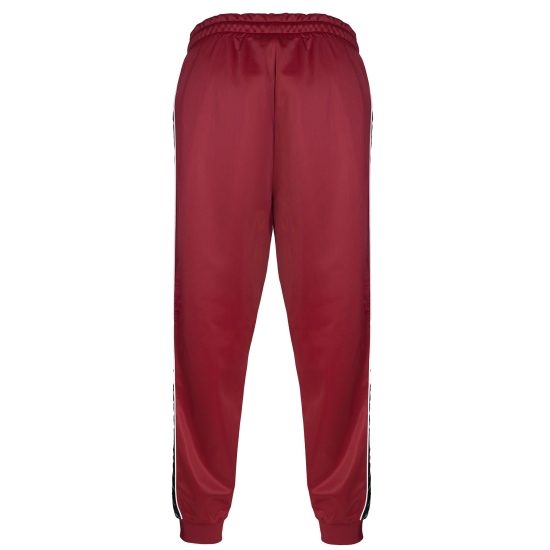 Pantalón Buzo Kappa Men Banda Burgundy Black - Imagen 3