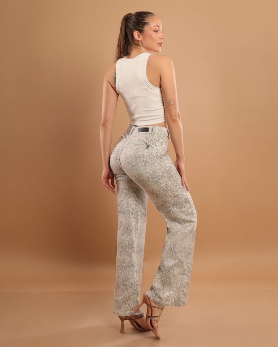 Jeans Wide Leg Giulia Pitón Divine - Imagen 2