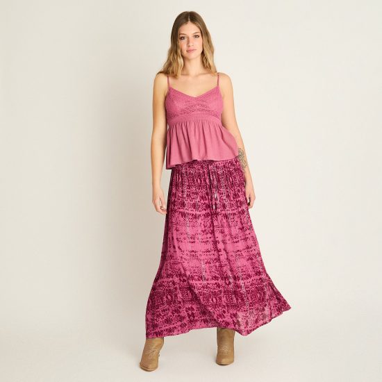 Blusa Rosa Sin Mangas Acuarela - Imagen 4